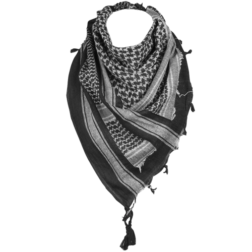 Mil-Tec Shemagh Scarf Svart med vitt mönster