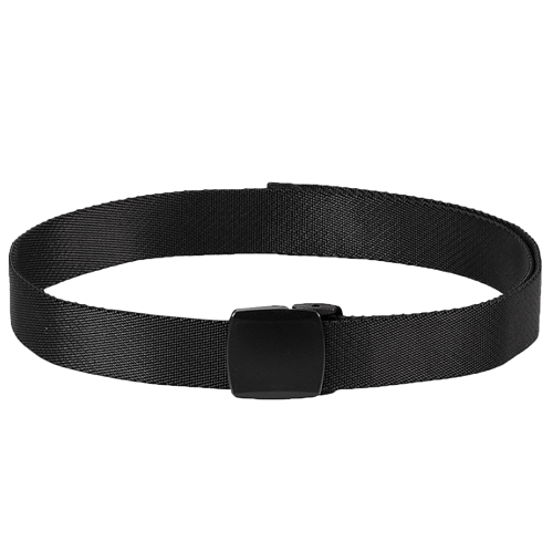 Mil-Tec Flygplatsvänligt Stretch Quick Release Bälte 130cm Svart