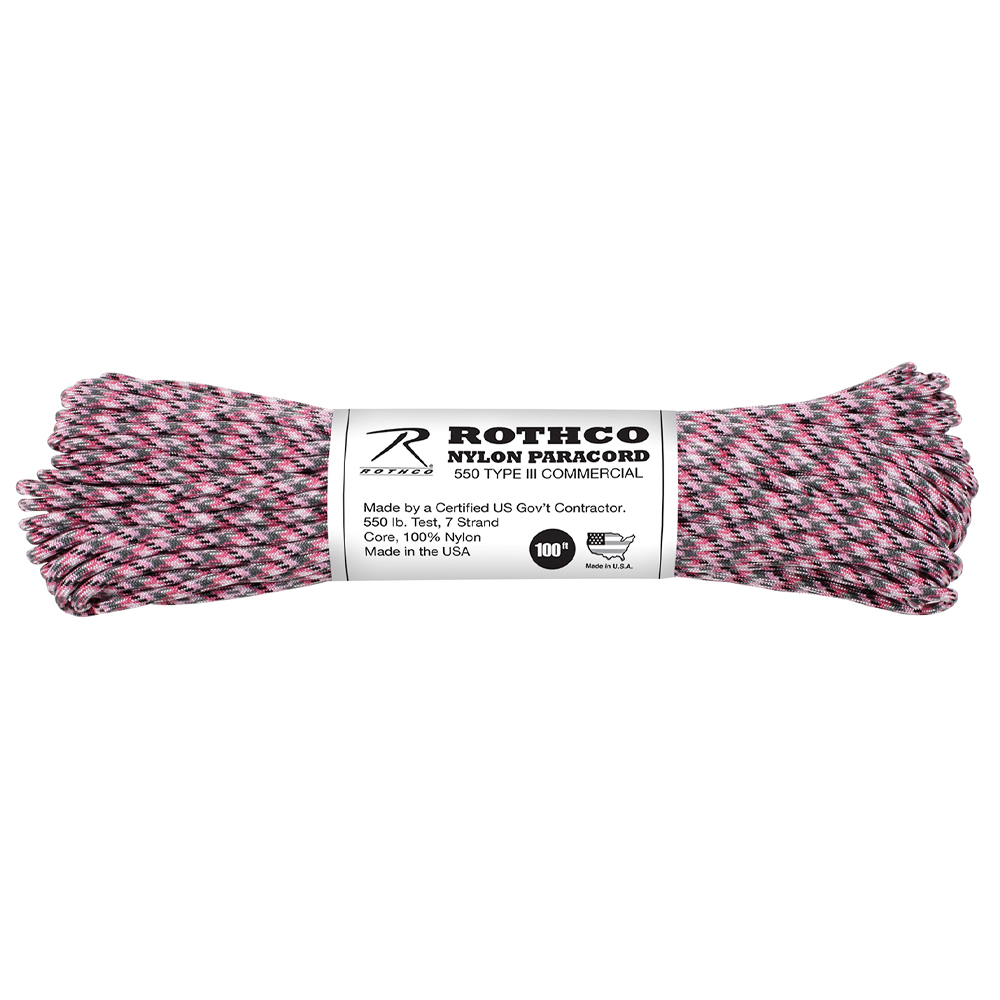 Paracord 30 meter Rosa Camo