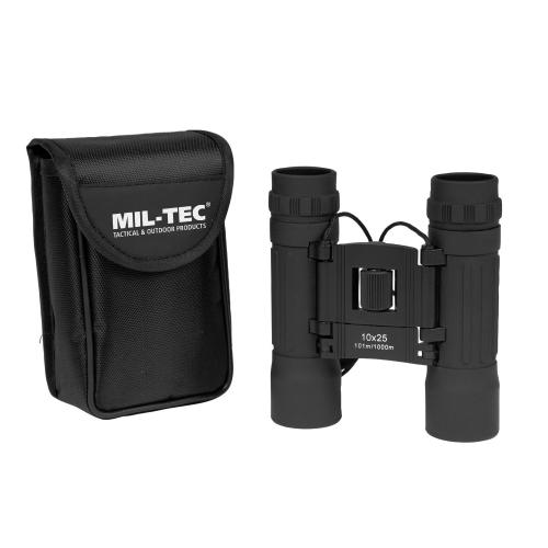 Mil-Tec Vikbar Kikare Metall 10x25 Svart