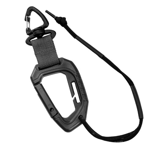 Mil-Tec Black MissionGear Karbinhake med Loop – Taktiskt Fäste