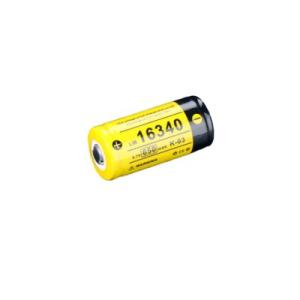 Klarus 16340 Batteri 650mAh Uppladdningsbart Ficklampor