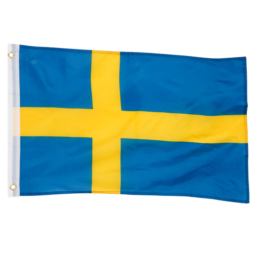 Sverigeflagga 90x150 cm – 100% Polyester