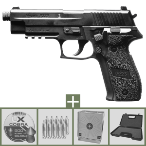 Sig Sauer P226 ASP Blowback Luftpistol 4,5mm Paket