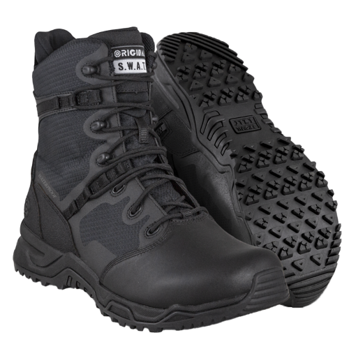 Original SWAT Alpha Fury 2.0 8” Sido Zip Vattentät Taktisk Känga