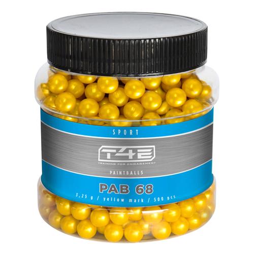 T4E Sport PAB Paintballkulor .68 – 500-Pack Gul