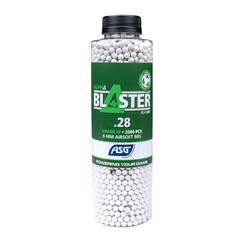 ASG Alpha Blaster PLA BBs 0,28g 3300 st Biologiskt Nedbrytbara Airsoftkulor