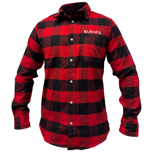 Kubota Flanellskjorta Röd/Svart
