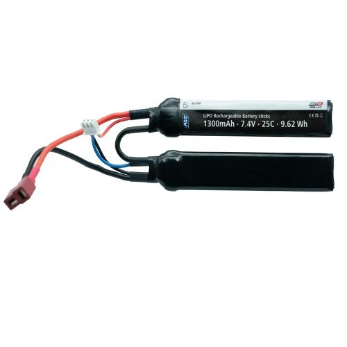 ASG STRIKE 7.4V Li-Po Batteri 1300 mAh 25C – T-Plug