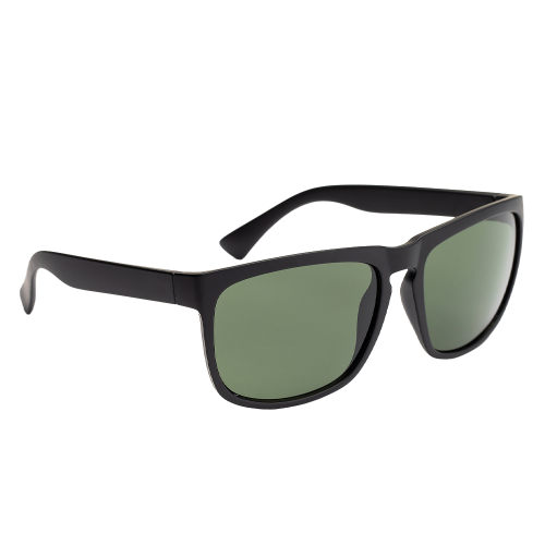 Granite Solglasögon Grön Lins P4 Matt svart