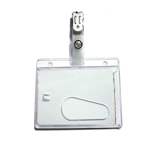 ID-hållare i polykarbonat med clip