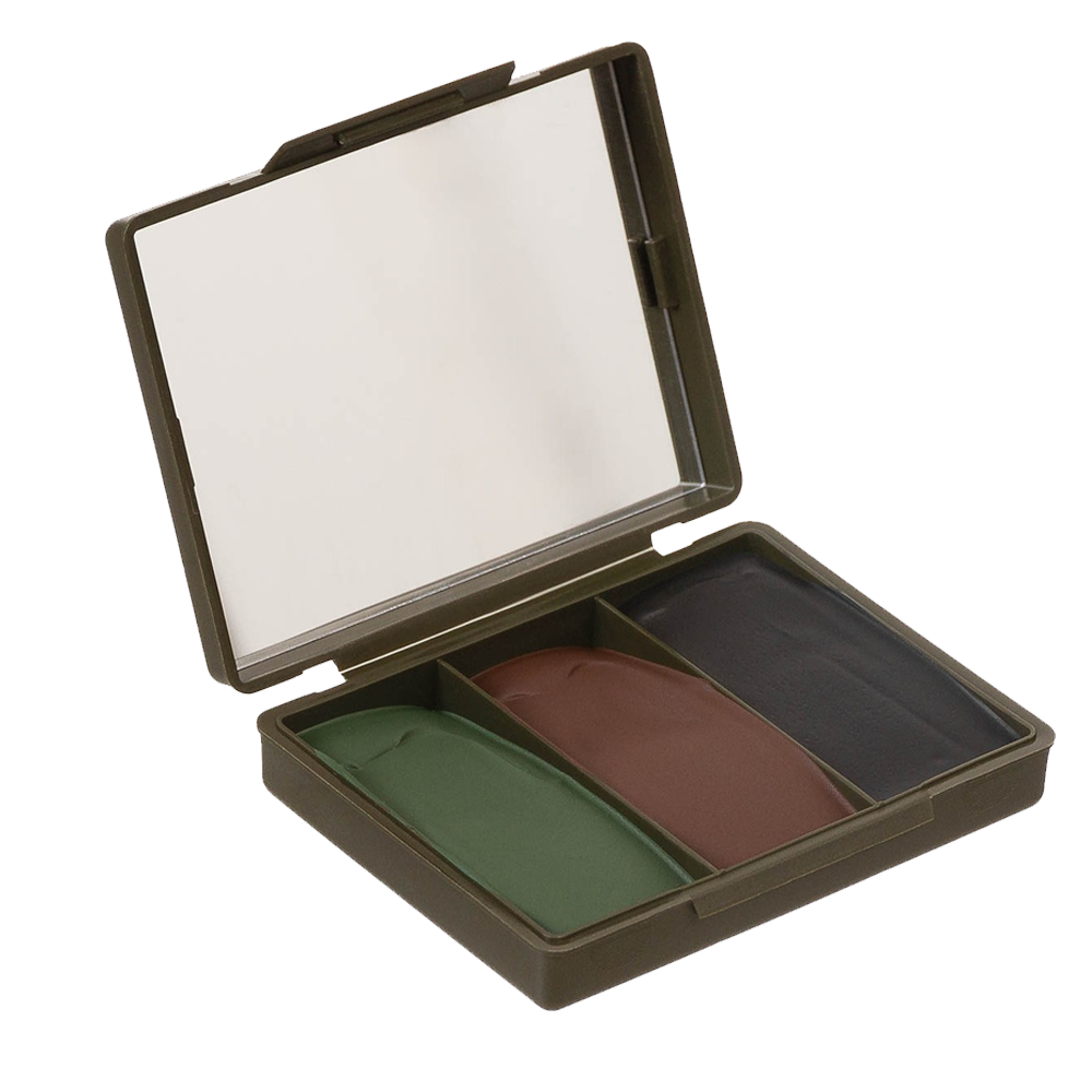 GB Camo Face Paint 3-färger med spegel 45 g — Kamouflagefärg