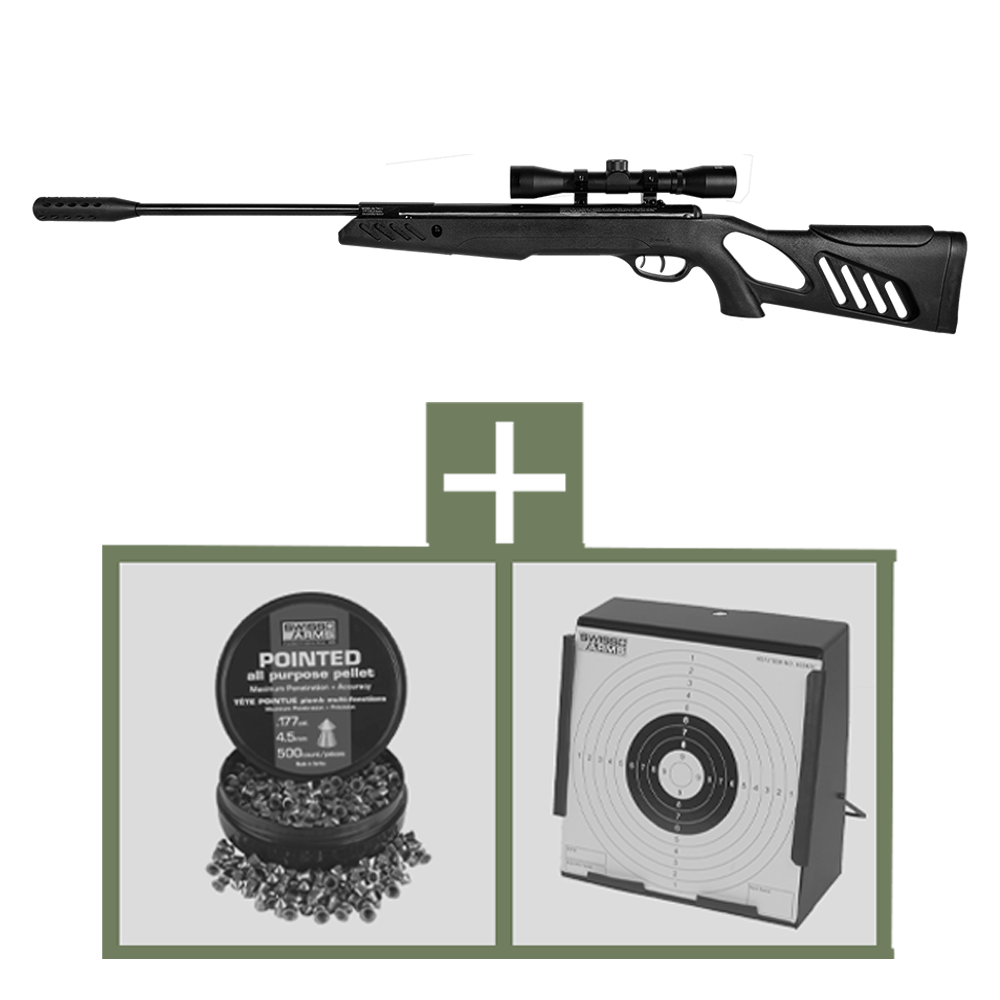 Swiss Arms TAC 1 Nitro Piston Black 4,5mm 10J 4X32 Kikarsikte