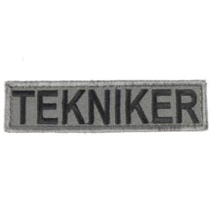 Liten Tekniker Patch Kardborre -12 Grå