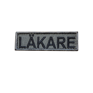 Liten Läkaremärke Patch Kardborre -12 Grå