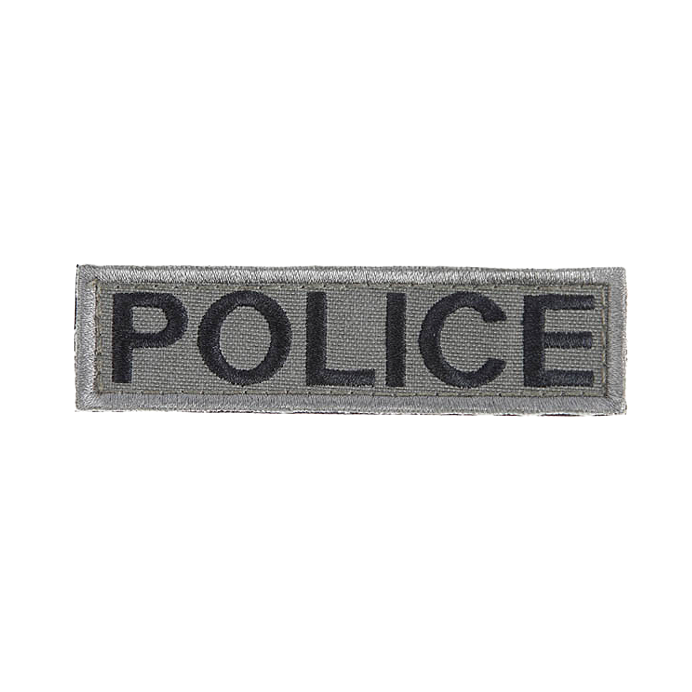 Liten Police Patch Kardborre -12 Grå