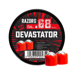 RazorGun Steel Core Devastator Metallkulor .68 cal 40-pack