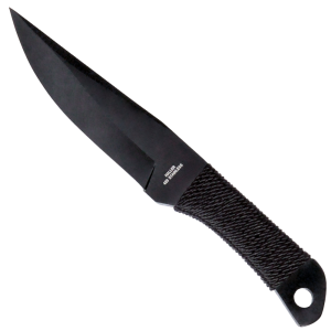 Haller Paracord Thrower Knife 420 Stainless Steel Black