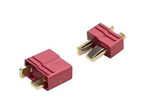 ACM Deans (T-Plug) Kontakter – Hane & Hona (1 Par) för Airsoft AEG & LiPo-batterier