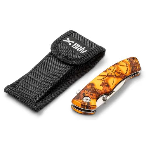 Jaktfällkniv Orange Camo 4,5"