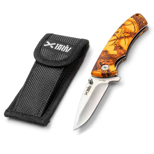 Jaktfällkniv Orange Camo 4,5"