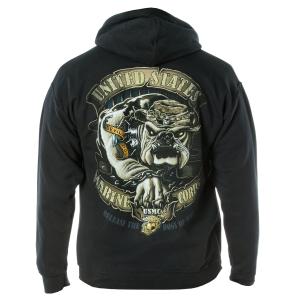 Rothco Hoodie Dubbelsidig print USMC Bulldog