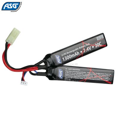 Battery 7,4V 1300 mAh LI-PO sticks