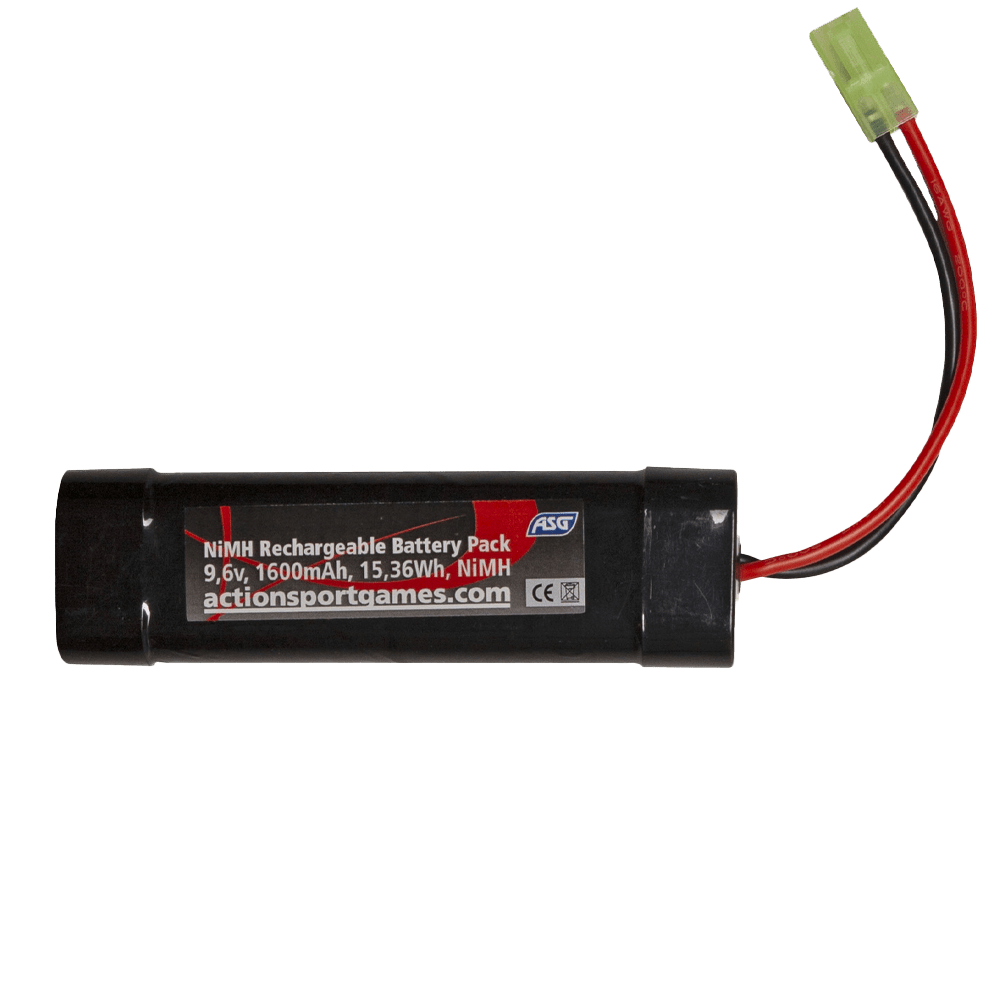 ASG 9,6V 1600mAh NiMH Mini Tamiya Batteri