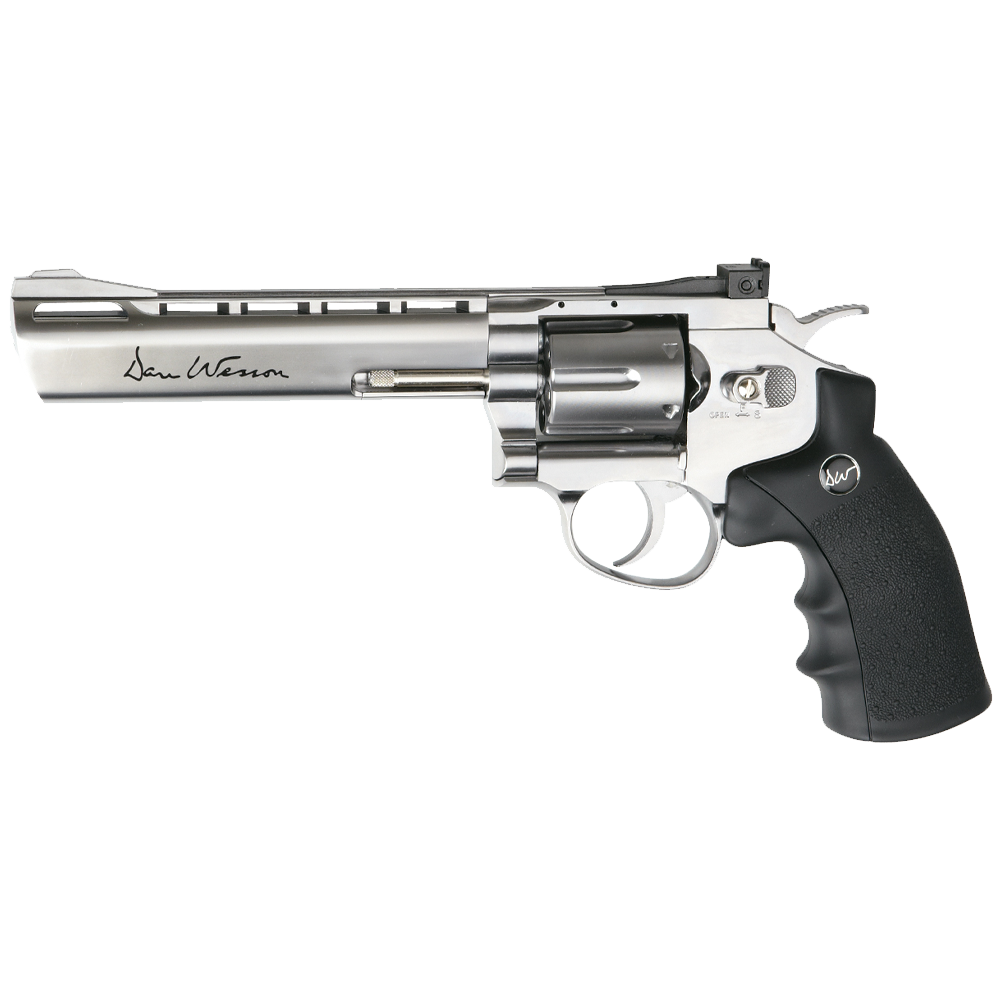 ASG Dan Wesson Revolver 6" CO2 6mm Silver