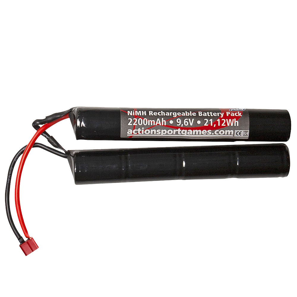 ASG Batteri 9,6V 2200mAh NiMH T-plug