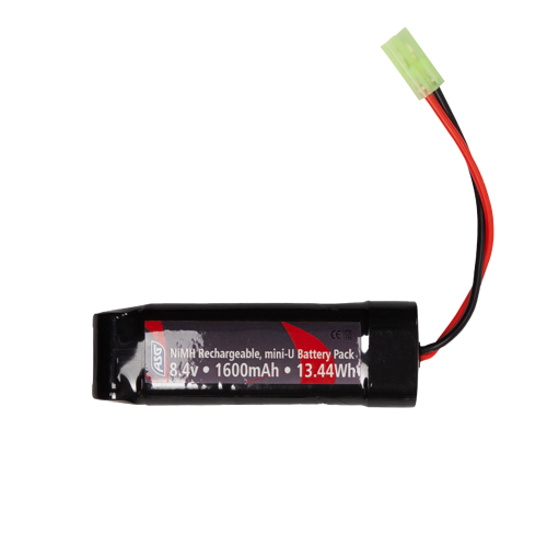 ASG Batteri 8.4V 1600mAh NiMH mini-U Tamiya