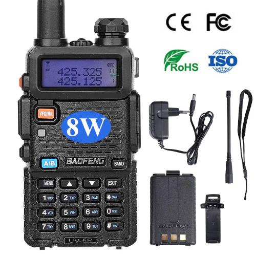 Baofeng UV-5R 8W Walkie Talkie – Dual Band VHF/UHF Radio