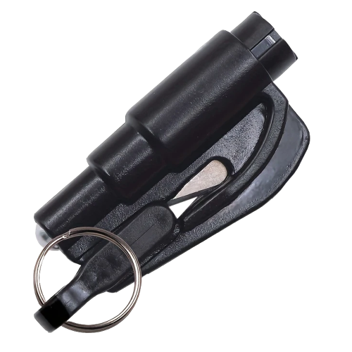 Nyckelhållare 3-i-1 Bilfönsterkrossare, Säkerhetshammare och Nyckelring