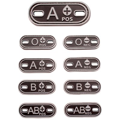 PVC Patch Blodgrupp Märke