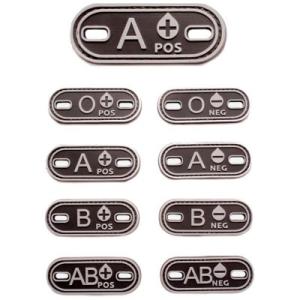 PVC Patch Blodgrupp Märke