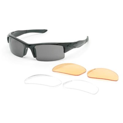 Body Specs VIBES – Shiny Black Glasögon med 2 Linser