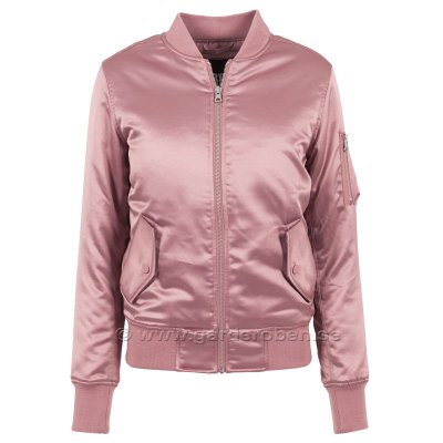 Urban Classics Dam Bomberjacka Satin Old-rose