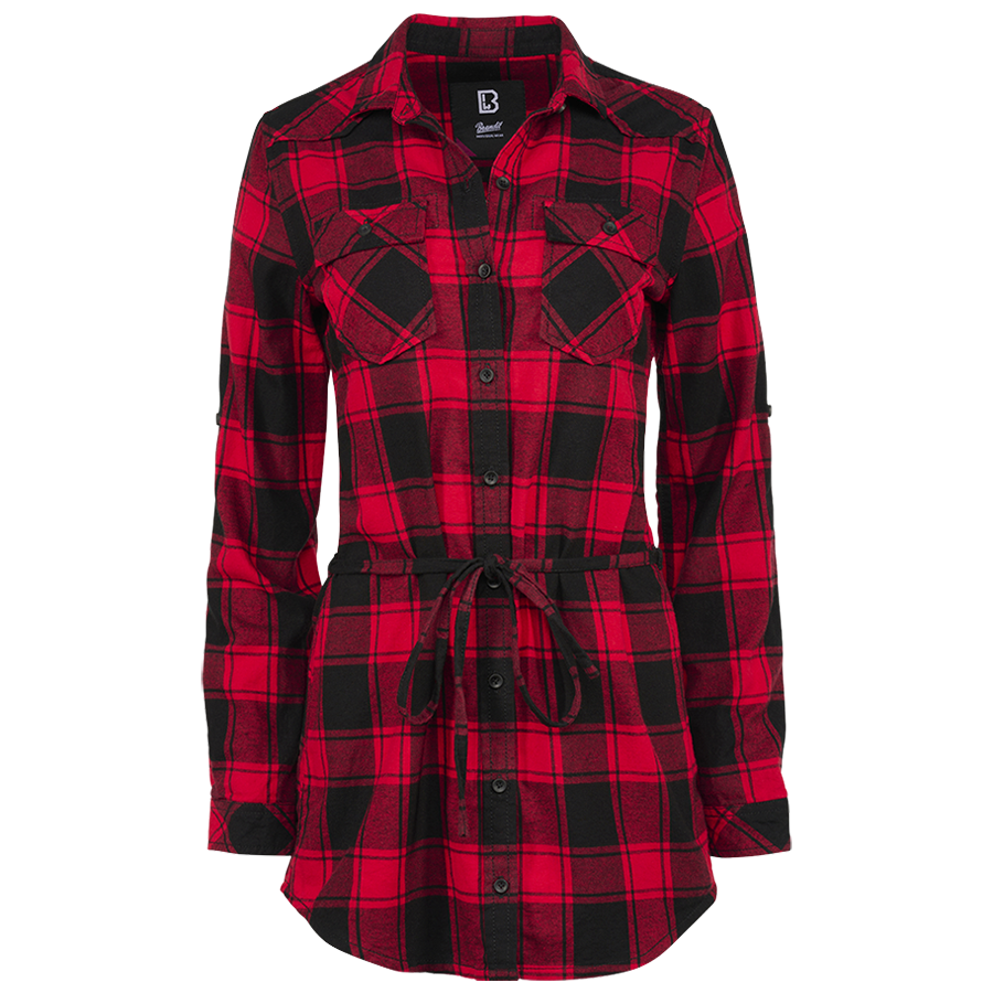Brandit Dam Lång Skjorta Lucy Rutig