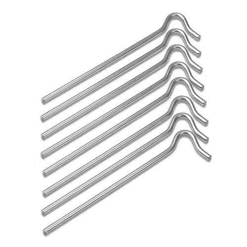 Tältpinne metall 20 cm/ 5mm, 8-pack