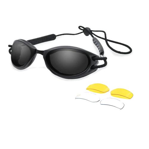 Body Specs BS-Cups Goggles PKG – Svart + Rökfärgad, Klar & Gul Linser