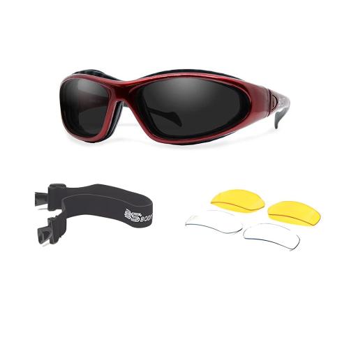 Body Specs BSG-3 Burgundy färgade bågar Goggles