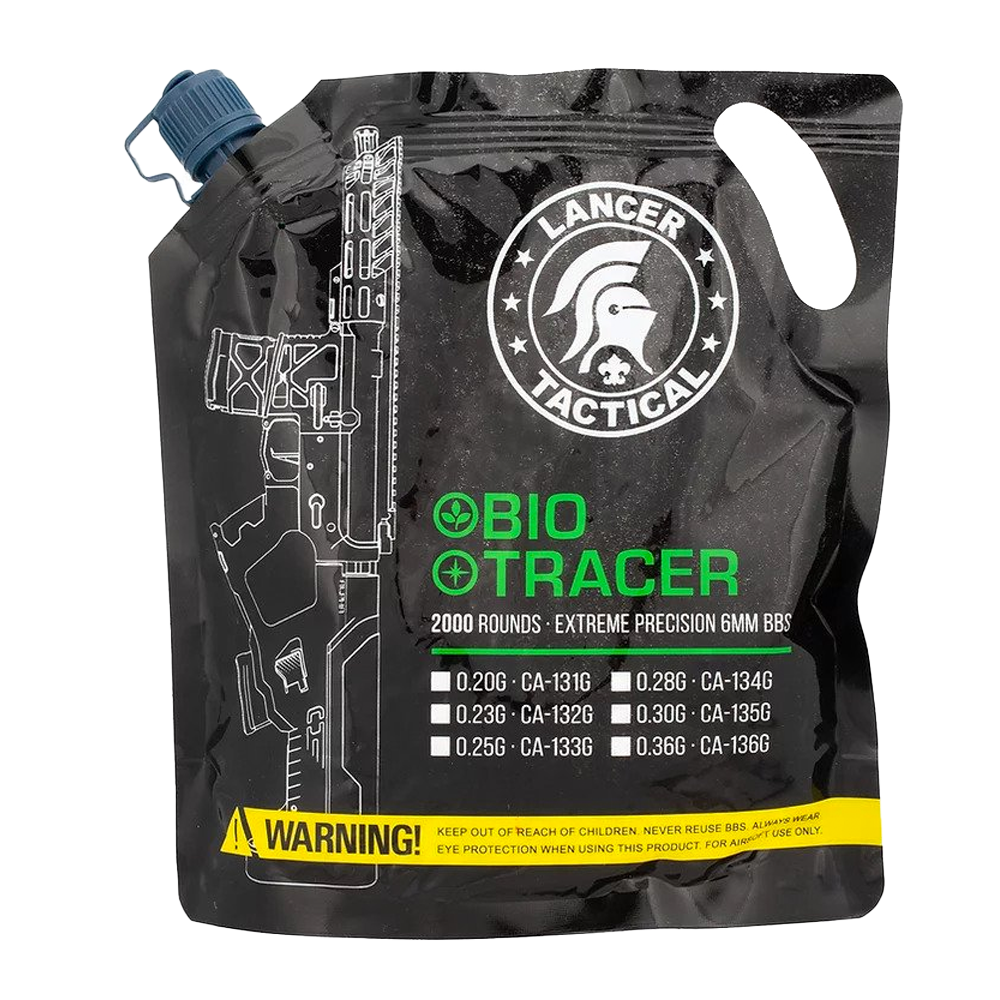 Lancer Tactical Grön Tracer Bio BBs 2000st