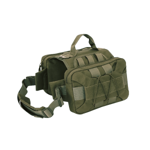 Taktisk Hundsele K9 Skyddsväst Väskor Olivgrön