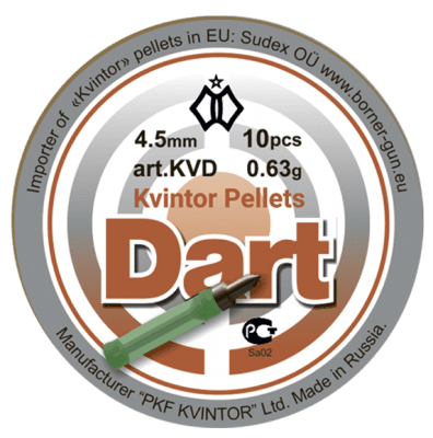 PKF Kvintor Pellets Luftgevärspilar 4,5mm 10 Pack