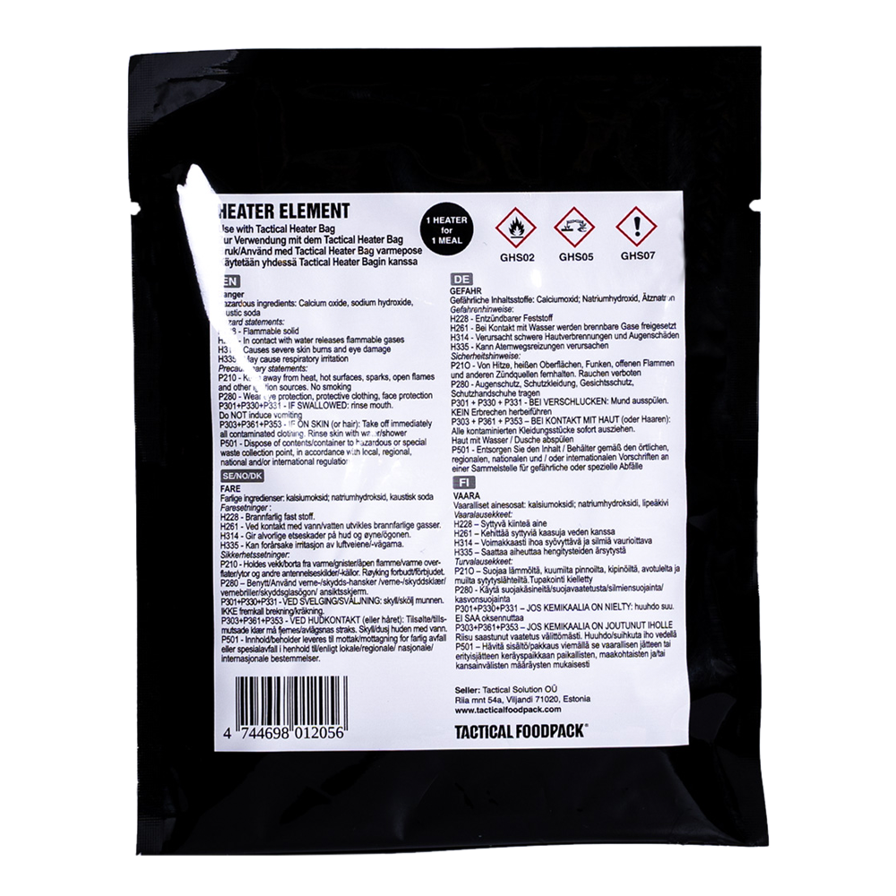 Tactical Foodpack Heater Element