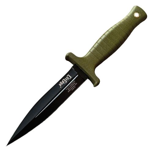 ElitEdge Stövelkniv Ökengrön – Kompakt Dolk med Slida