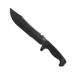 SOG Jungle Primitive Machete Kniv Nylon Fodral Svart