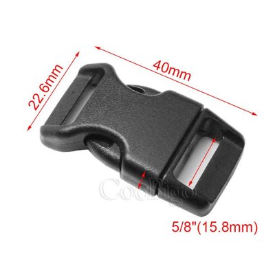 Paracordlås Medium 5/8" Svart