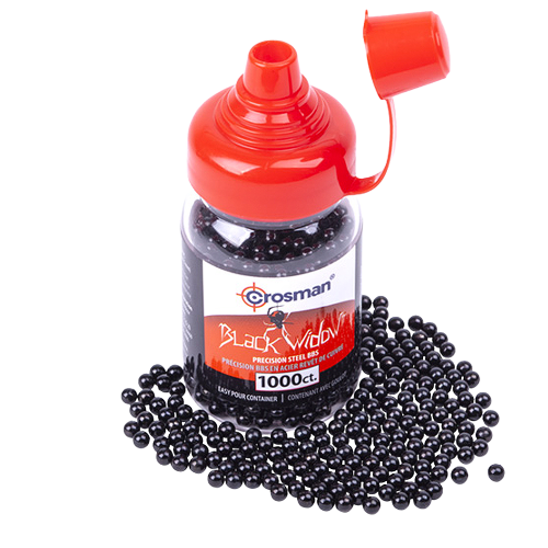 Crosman Stålrundkulor 4,5mm 1000st Svart