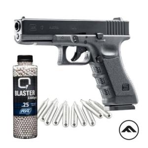 Glock 17 GEN3 Blowback CO2 6mm Airsoft Paket